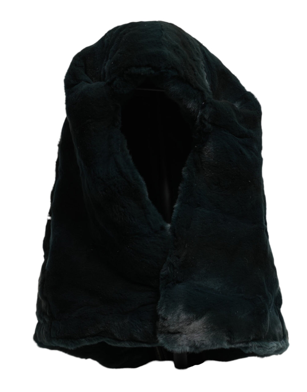 Bonnet en fourrure de belette noire Dolce &amp;amp; Gabbana pour femme
