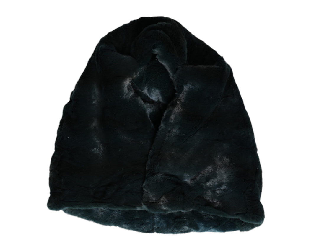 Bonnet en fourrure de belette noire Dolce &amp;amp; Gabbana pour femme