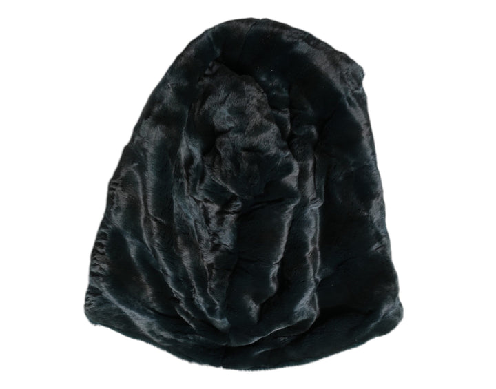 Bonnet en fourrure de belette noire Dolce &amp;amp; Gabbana pour femme