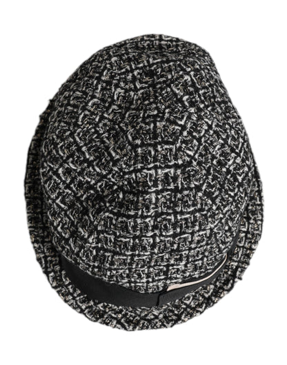 Dolce & Gabbana Black Cotton Blend Bucket Hat