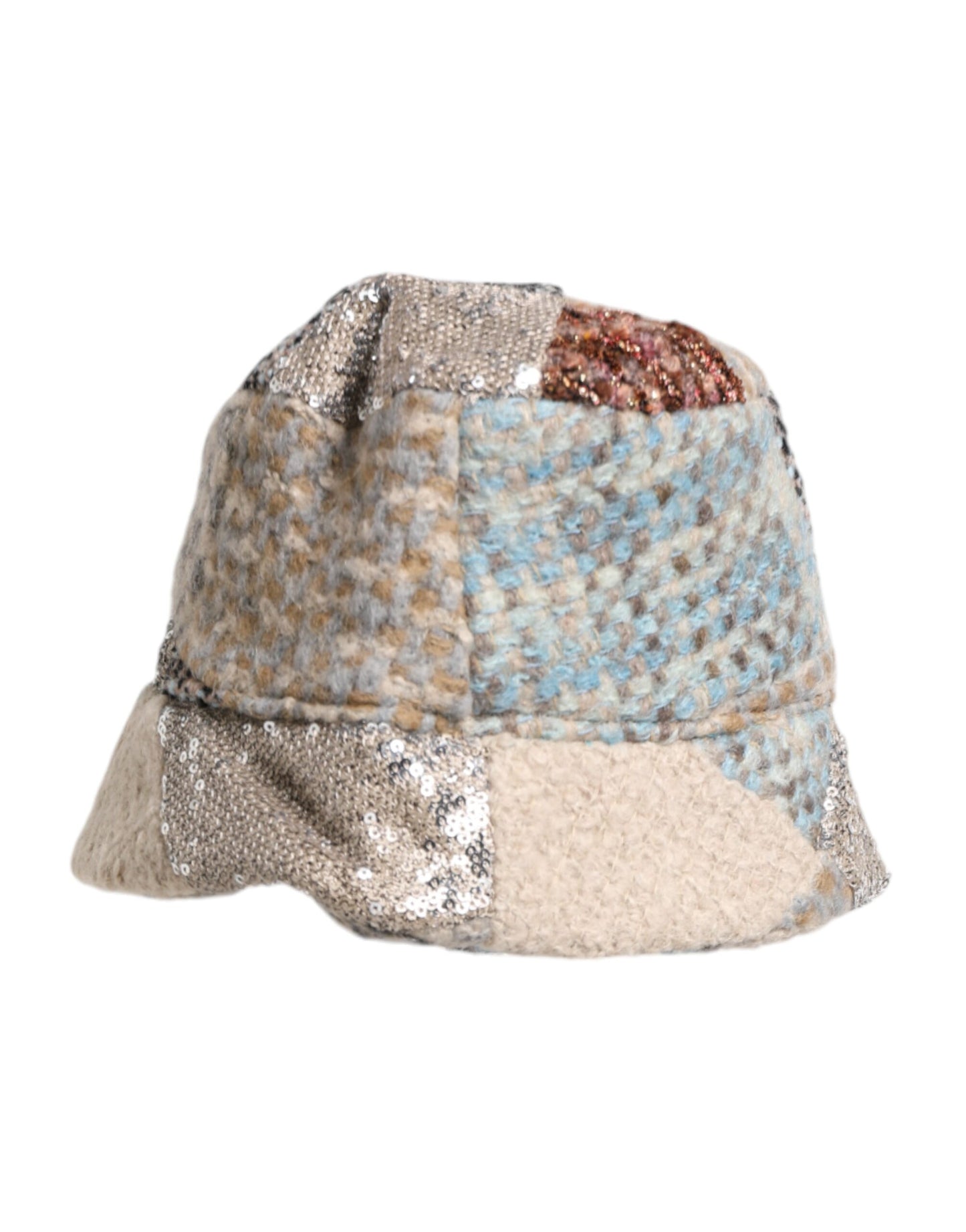 Dolce & Gabbana Multicolor Patchwork Embellished Bucket Hat