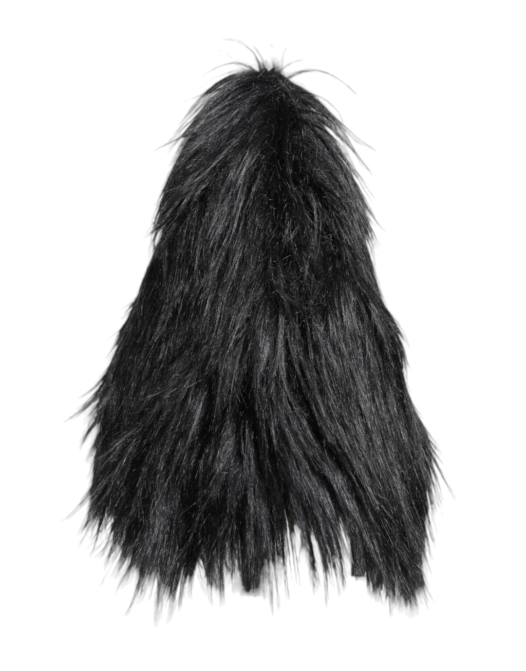 Dolce &amp; Gabbana Black Acrylic Fur Womens Bucket Hat