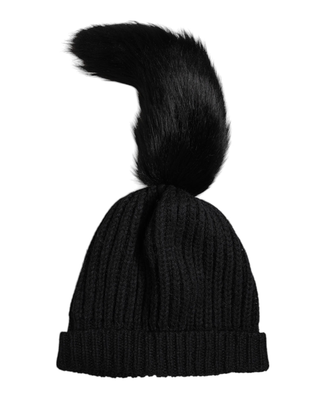 Gorro de invierno de punto acrílico negro de Dolce &amp;amp; Gabbana