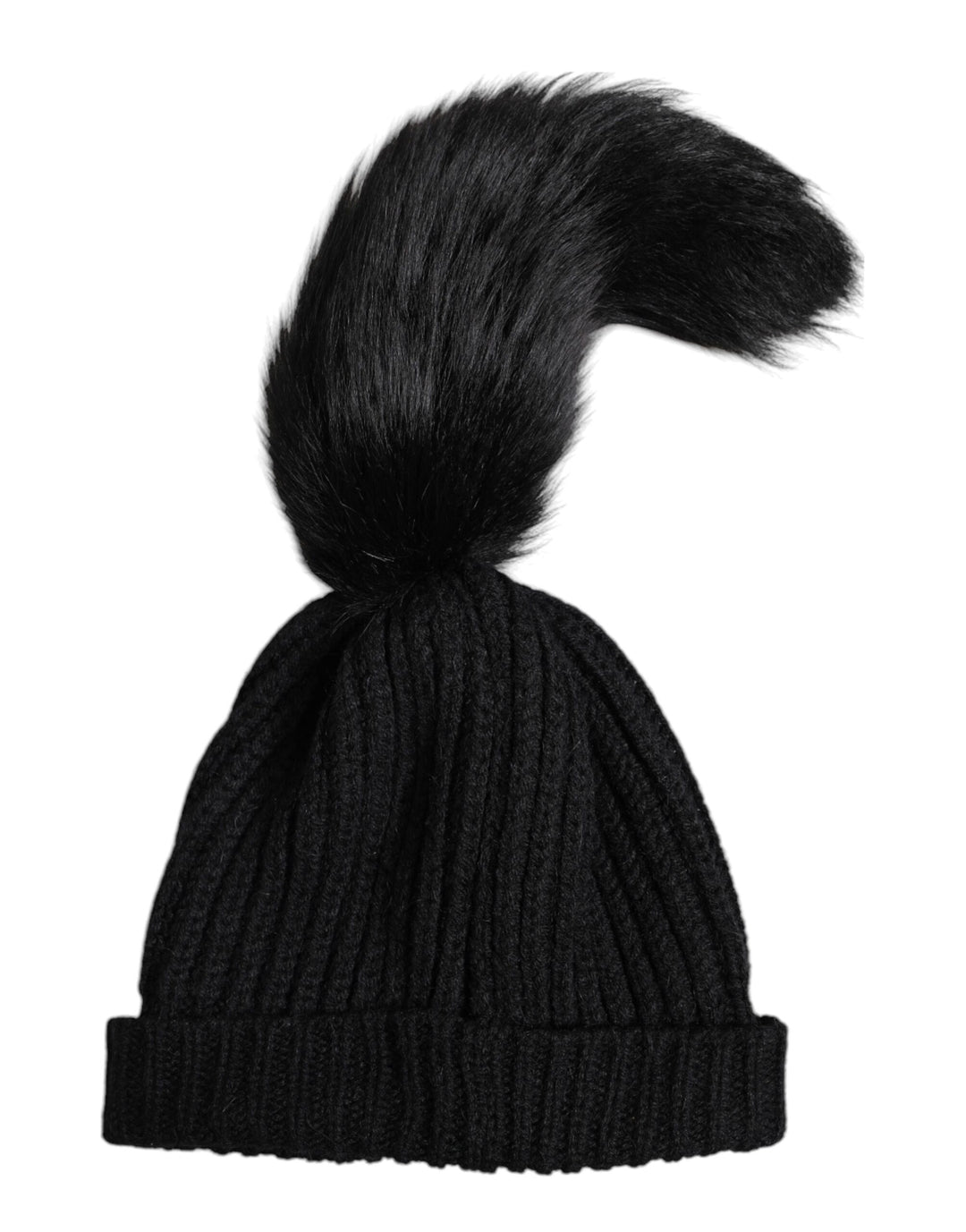 Gorro de invierno de punto acrílico negro de Dolce &amp;amp; Gabbana