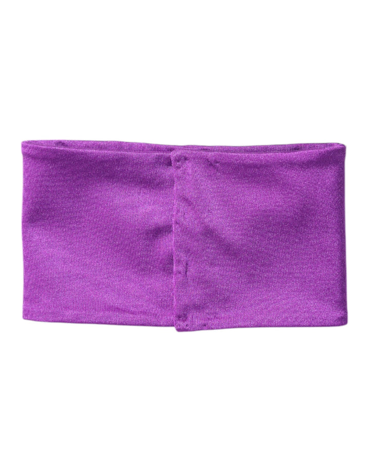 Dolce &amp; Gabbana Purple Nylon Stretch Women Neck Warmer Scarf
