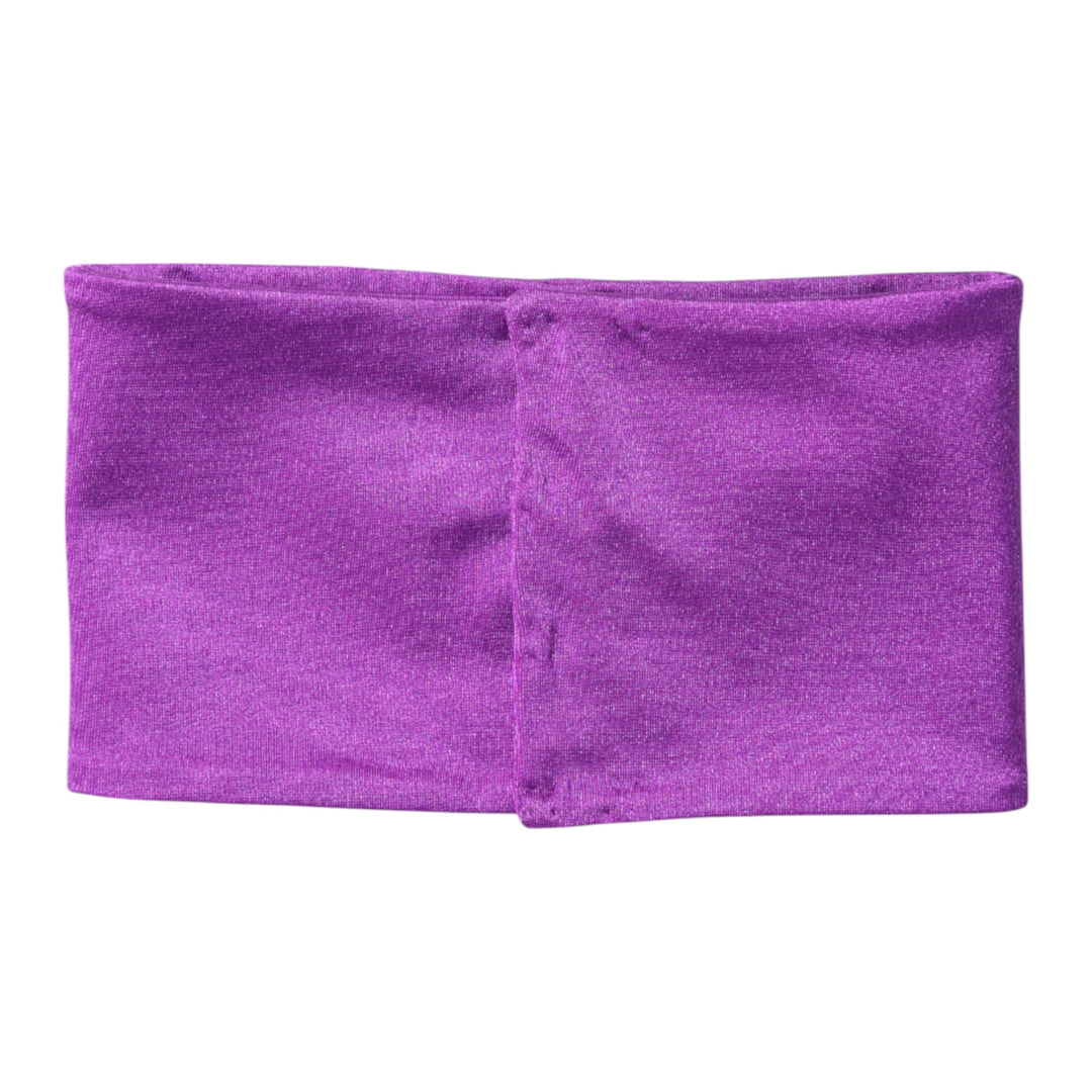 Foulard tour de cou Dolce &amp;amp; Gabbana en nylon extensible violet pour femme