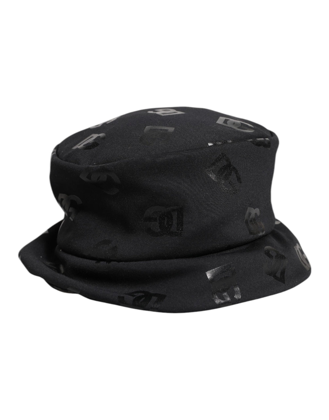 Dolce &amp; Gabbana Black DG Monogram Polyester Jacquard Bucket Hat