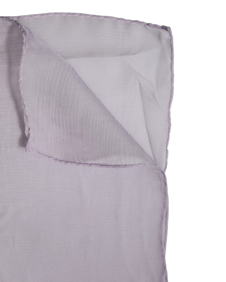 Dolce &amp; Gabbana Purple Silk Rectangle Wrap Shawl Scarf