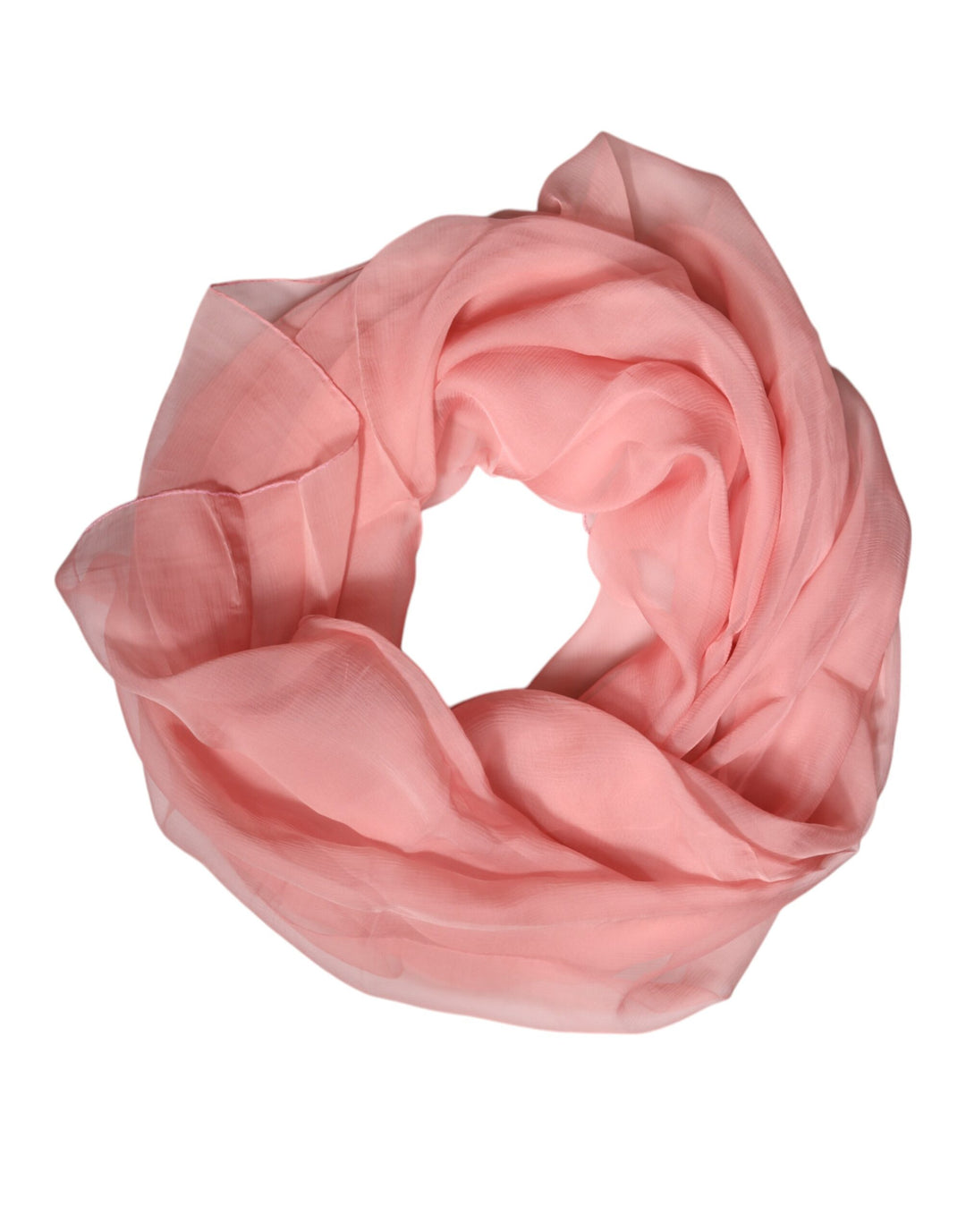 Foulard châle rectangulaire en soie rose Dolce &amp;amp; Gabbana pour femme