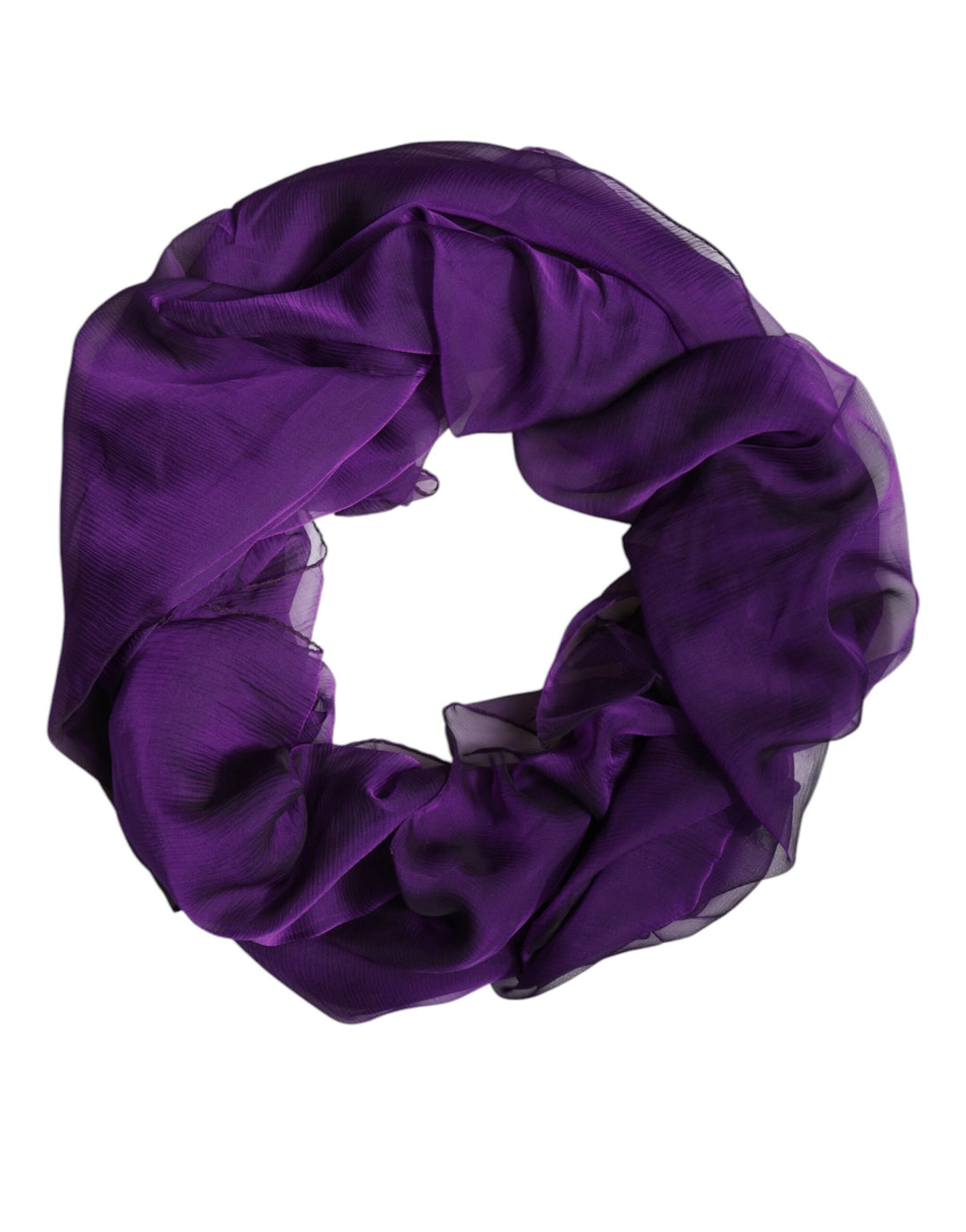Bufanda chal rectangular de seda morada de Dolce &amp;amp; Gabbana
