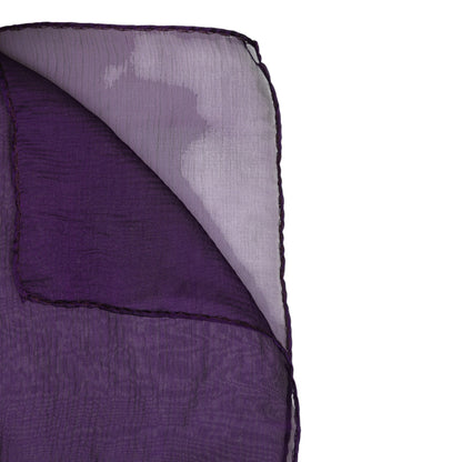 Foulard châle rectangulaire en soie violet Dolce &amp; Gabbana