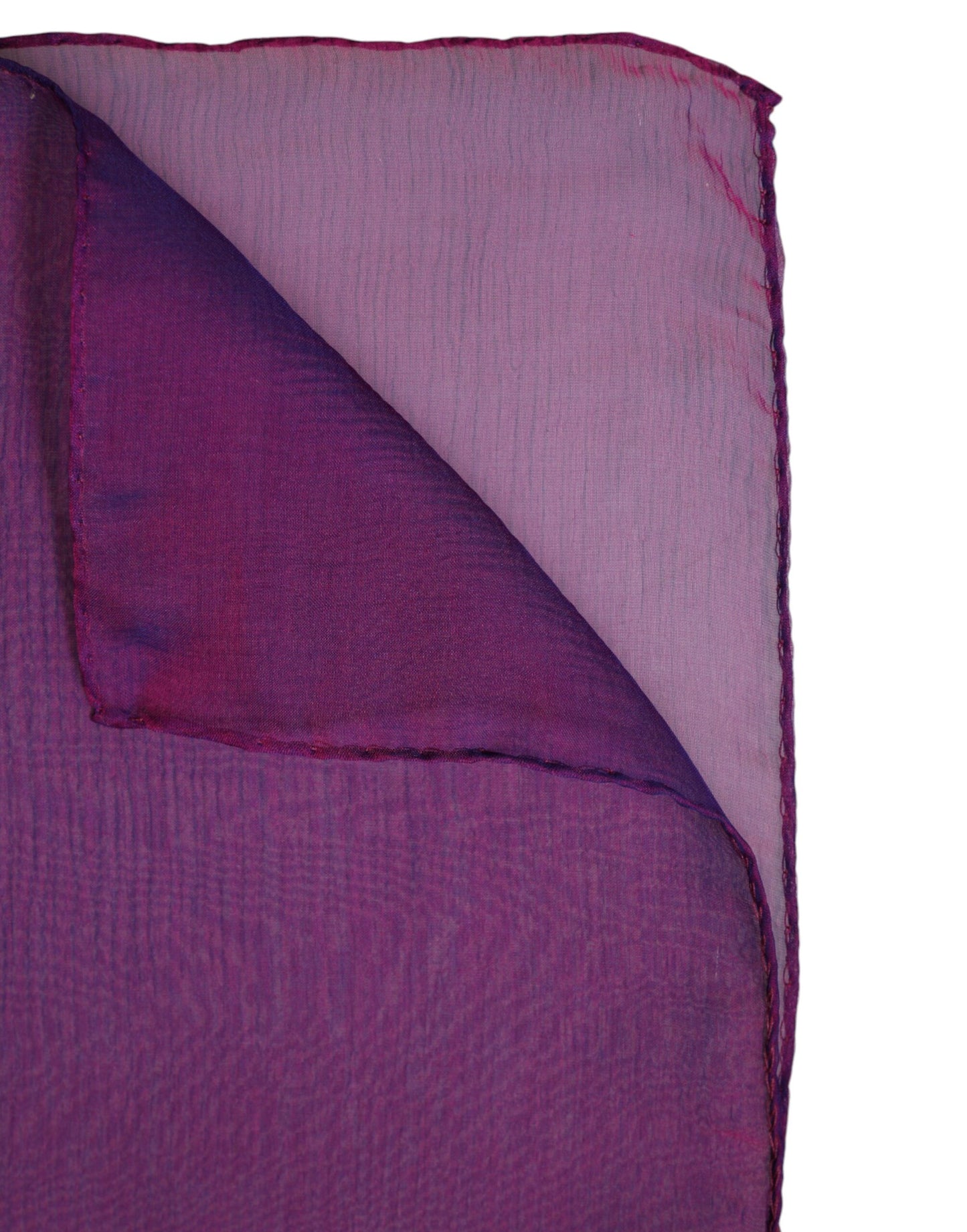 Foulard châle rectangulaire en soie violet Dolce &amp; Gabbana