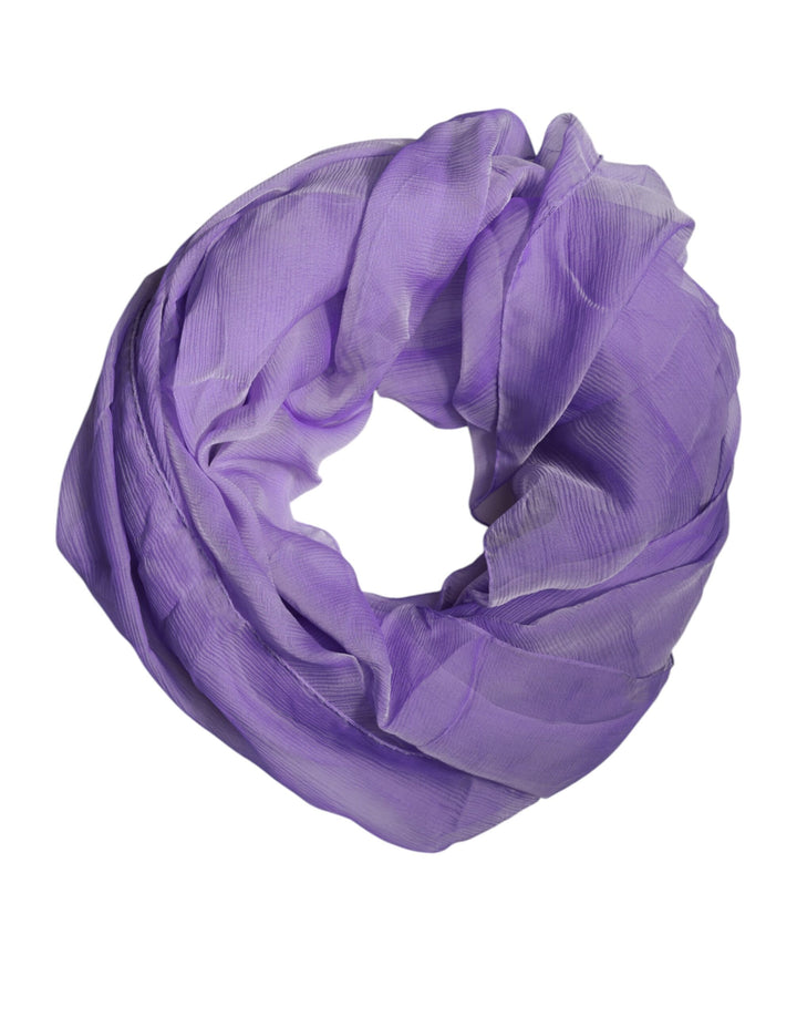 Bufanda chal rectangular de seda morada de Dolce &amp;amp; Gabbana