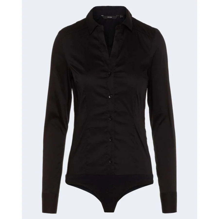 Vero Moda Black Cotton Bodysuit