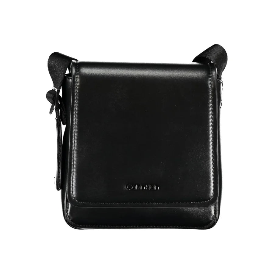 Calvin Klein Black Polyester Men Shoulder Bag