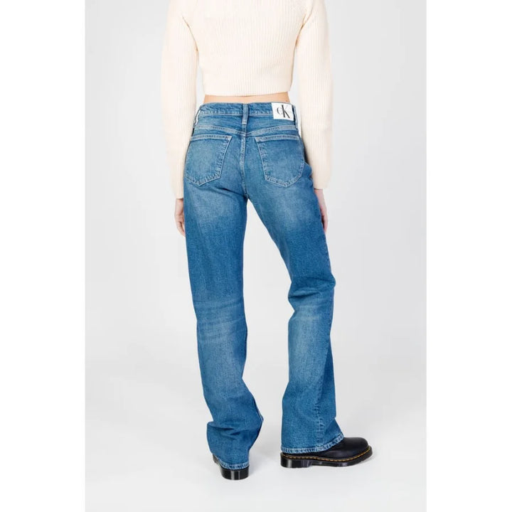 Calvin Klein Jeans Blue Cotton Mom