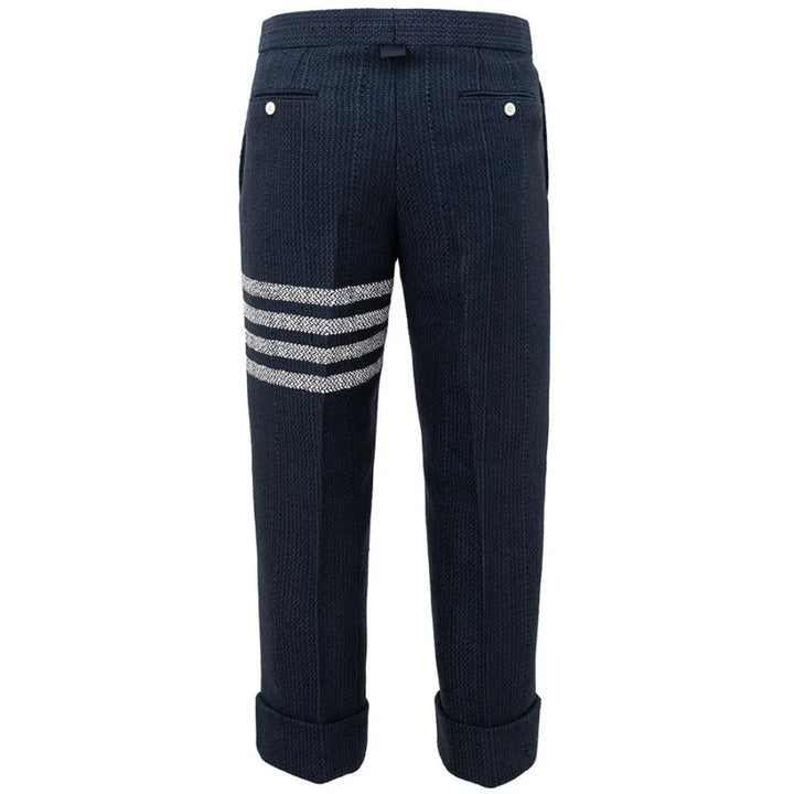 Thom Browne Blue Marabou Casual Pants