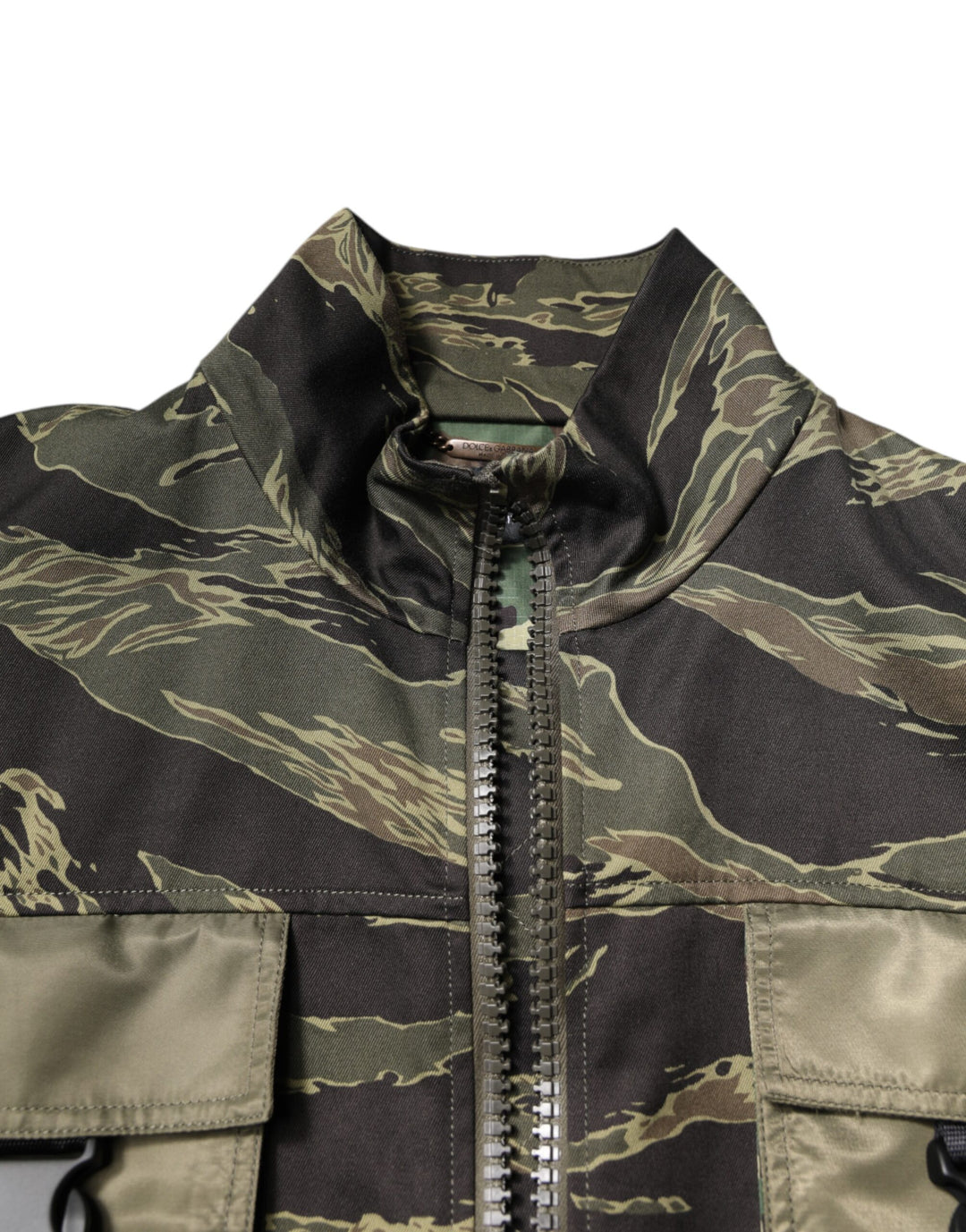 Dolce &amp; Gabbana Multicolor Camouflage Cotton Bomber Jacket