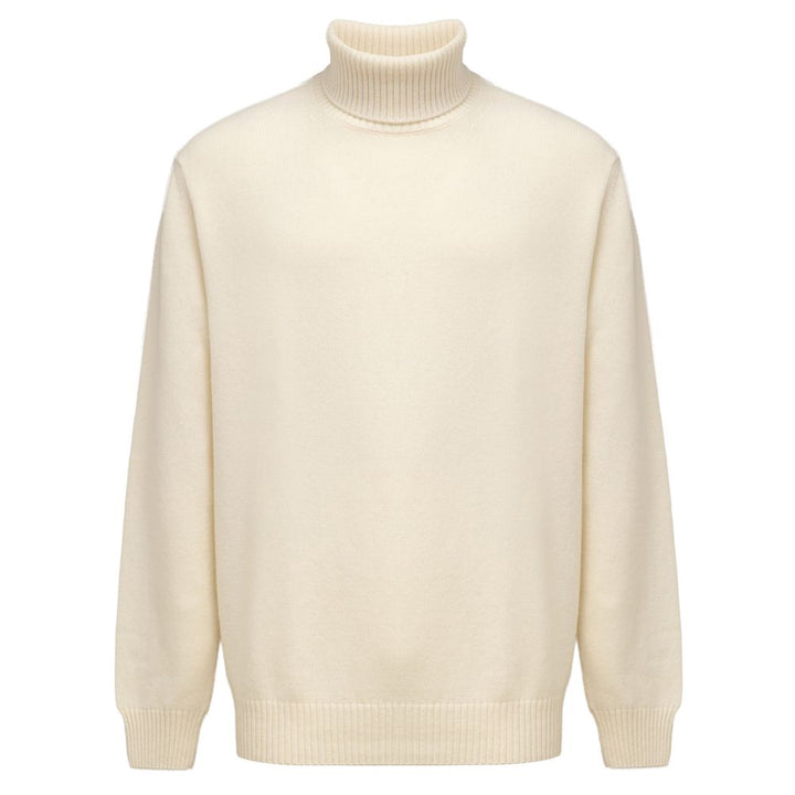 Cruciani White Cashmere Turtleneck