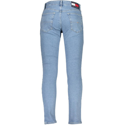 Tommy Hilfiger Blue Cotton Slim Fit Jeans