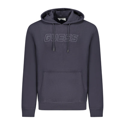 Guess Jeans Blue Cotton Men's Hooded Sweatshirt