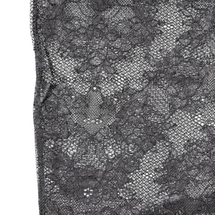 Dolce &amp; Gabbana Black Floral Lace Cotton Stretch Stockings Socks