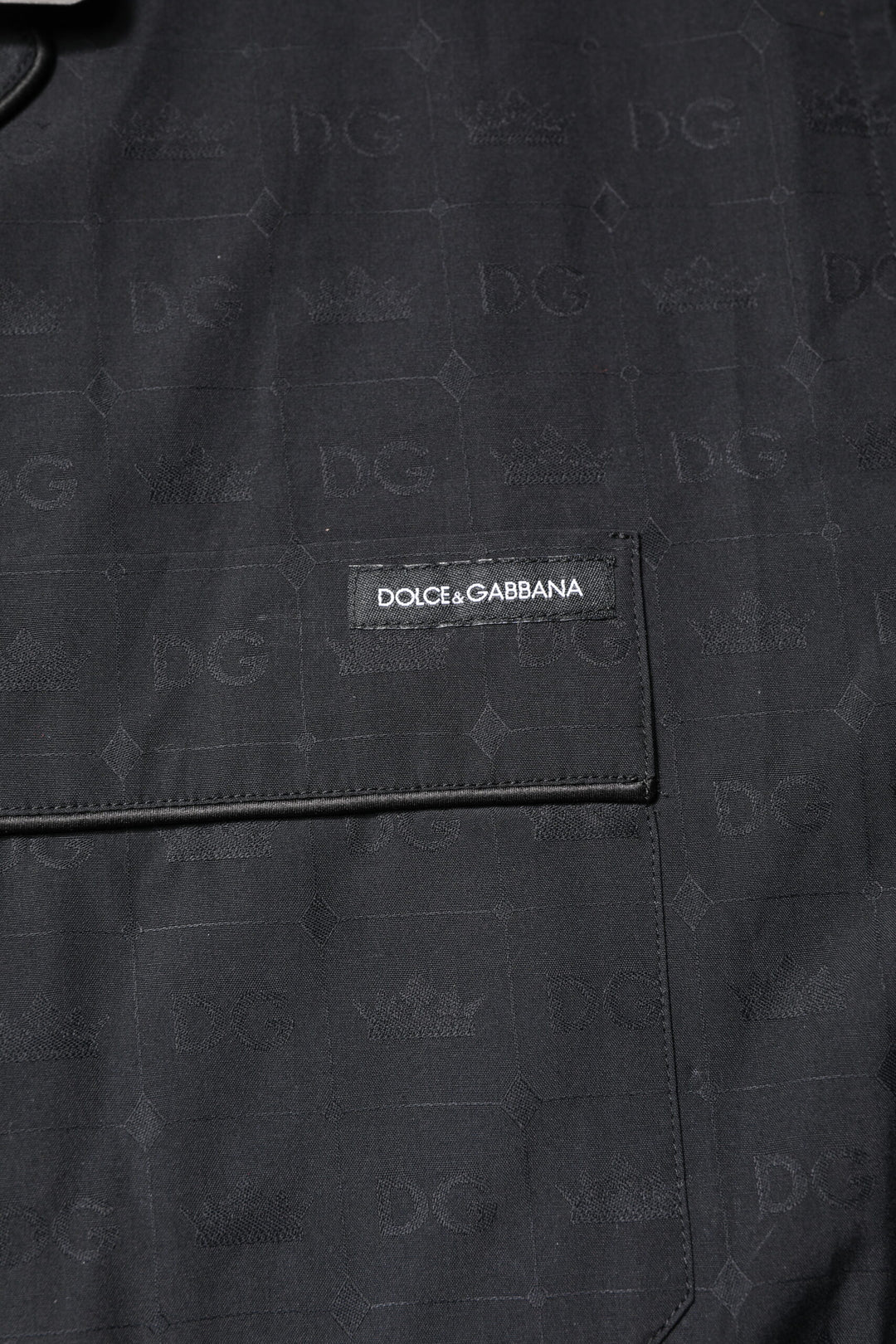 Dolce &amp; Gabbana Black Cotton Men Pajama Set Sleepwear