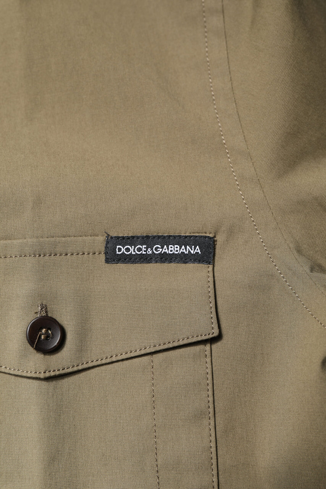 Dolce &amp; Gabbana Brown Cotton Stretch Casual Long Sleeves Shirt