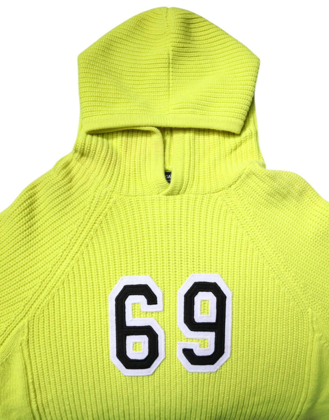 Dolce &amp; Gabbana Green 69 Knit Hooded Men Pullover Sweater
