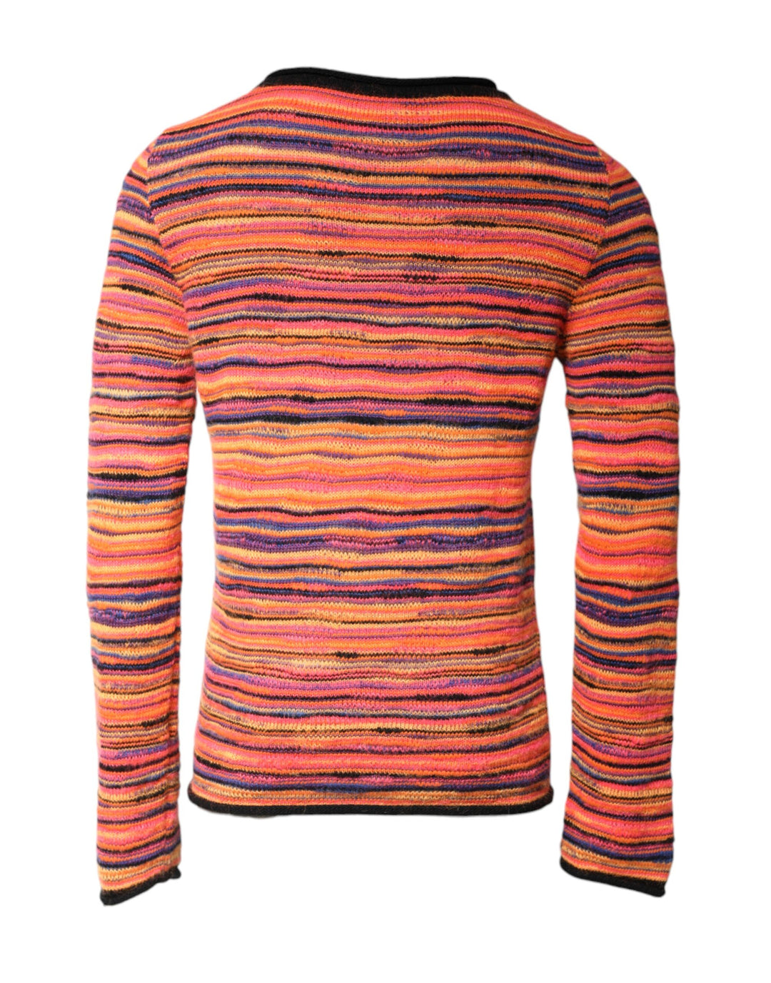 Dolce &amp; Gabbana Multicolor Wool DGLogo Knit Pullover Sweater