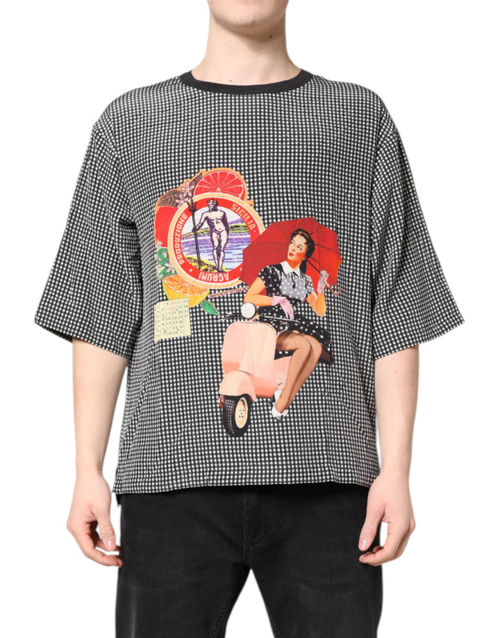 Dolce &amp; Gabbana Black Graphic Print Short Sleeve T-shirt