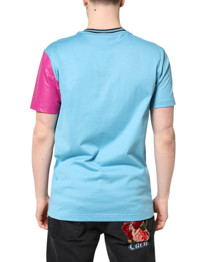 Dolce &amp; Gabbana Multicolor Printed Logo Short Sleeve T-shirt