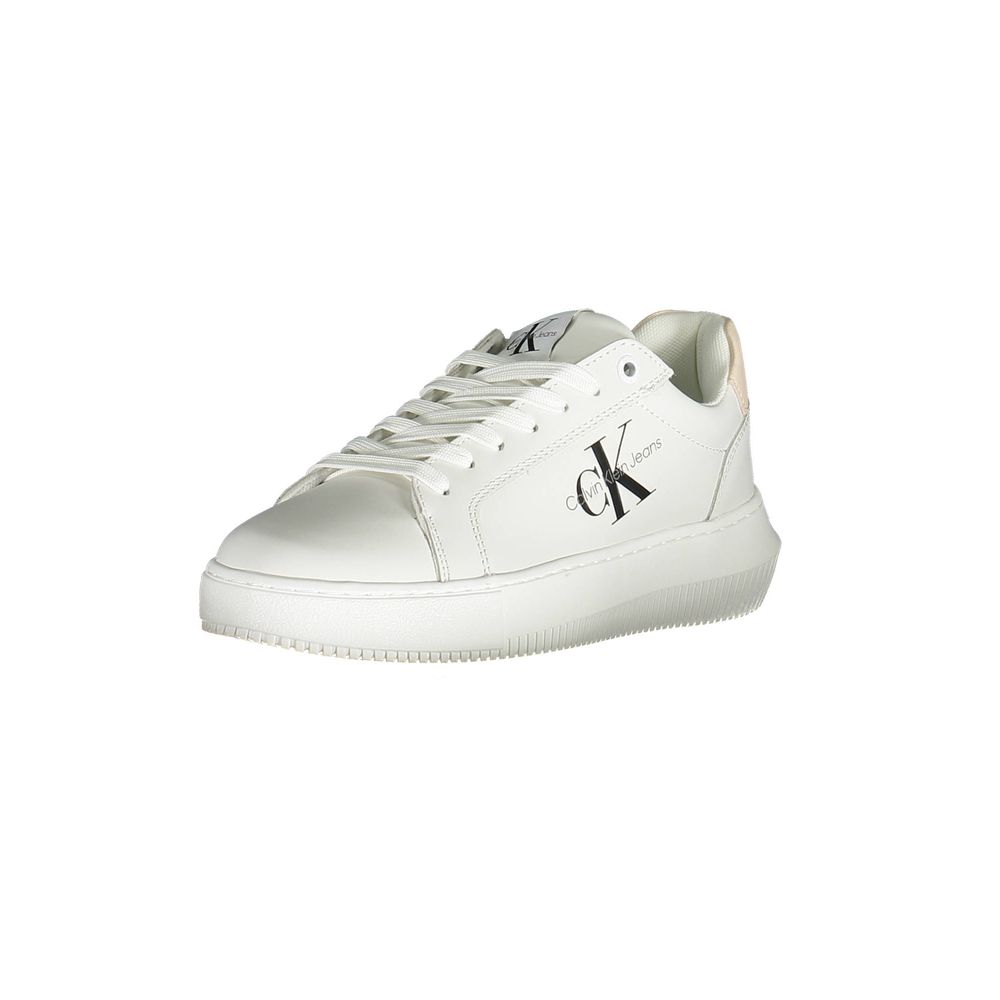 Calvin Klein White Polyester Women Sneaker