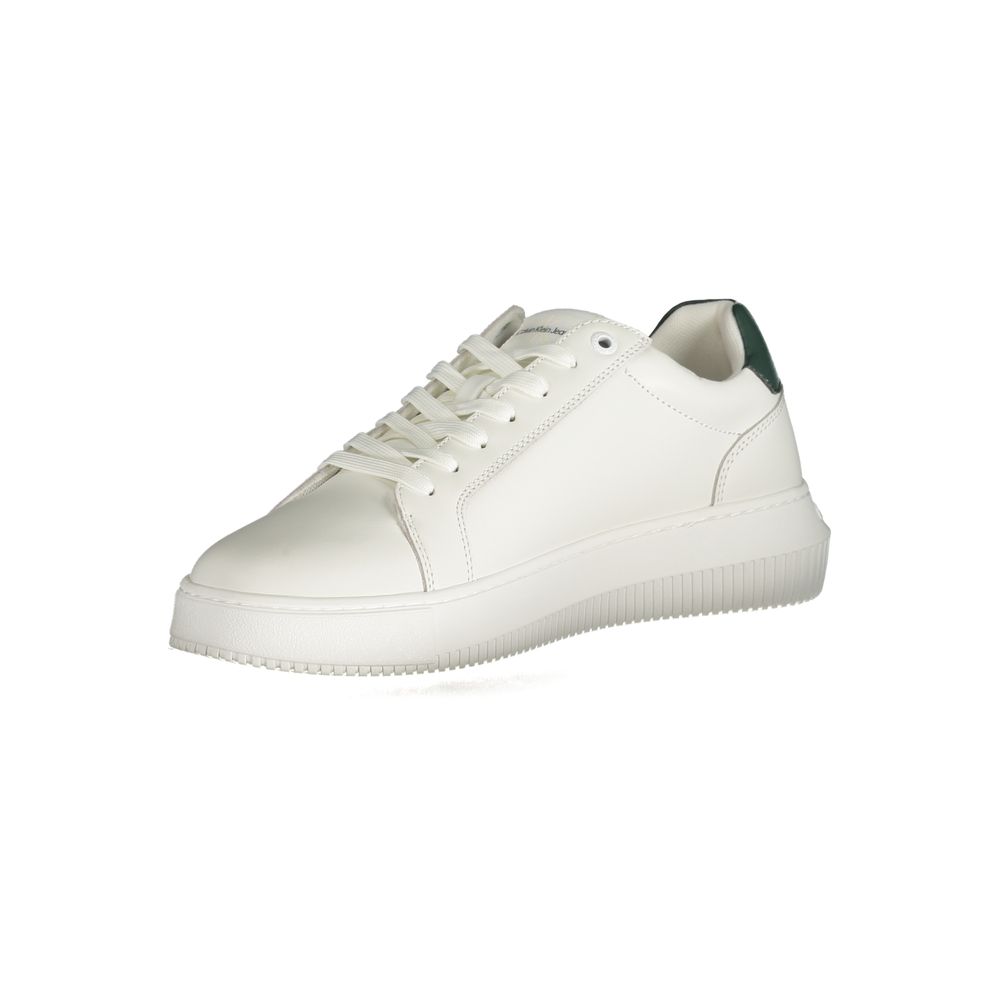 Calvin Klein White Polyester Athletic Sneakers