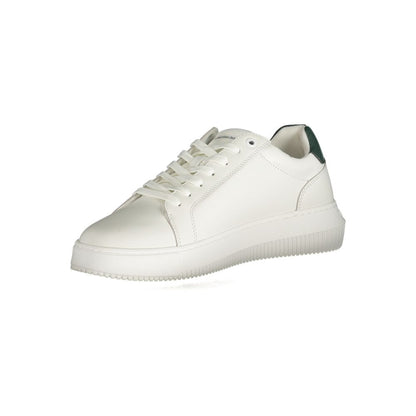 Calvin Klein White Polyester Athletic Sneakers