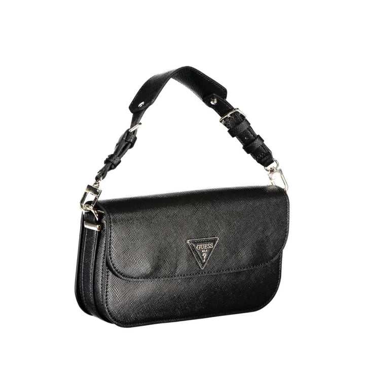 Guess Jeans Nero Poliuretano Woman Handbag