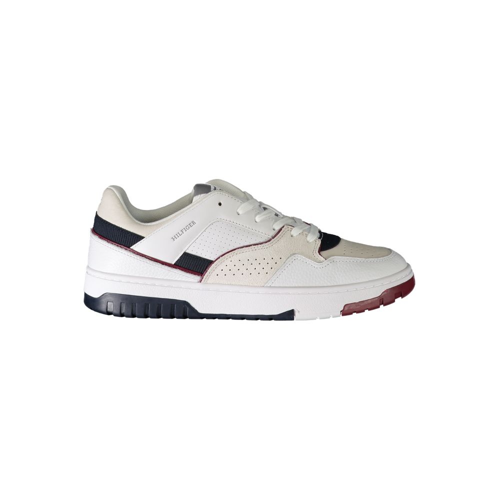 Tommy Hilfiger White Polyester Athletic Sneakers