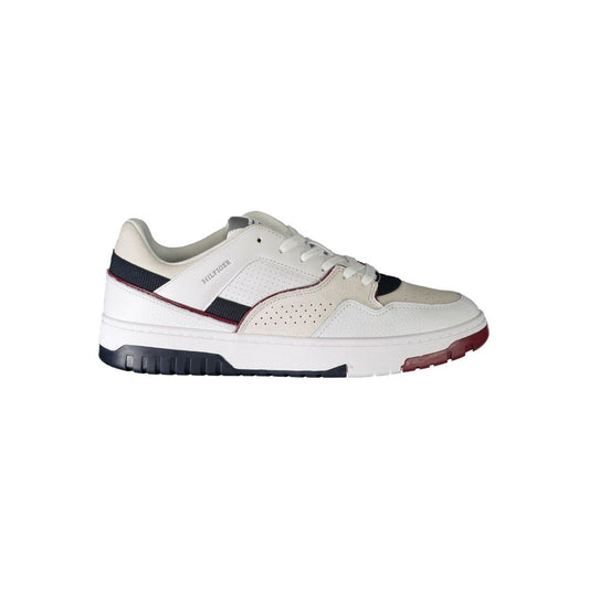 Tommy Hilfiger White Polyester Athletic Sneakers
