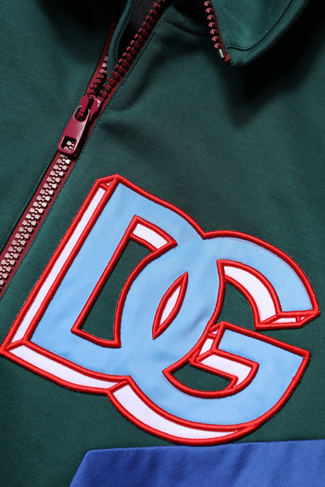 Veste zippée en coton multicolore avec logo Dolce &amp; Gabbana