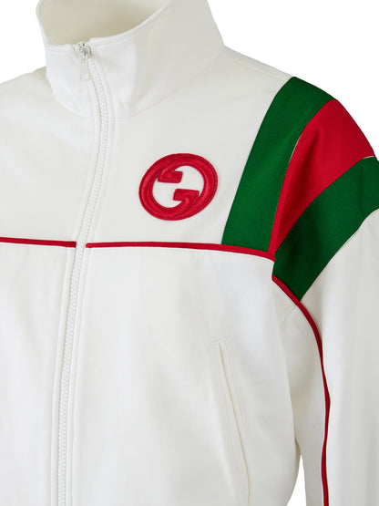 Gucci White Polyester Logo Sweatshirt