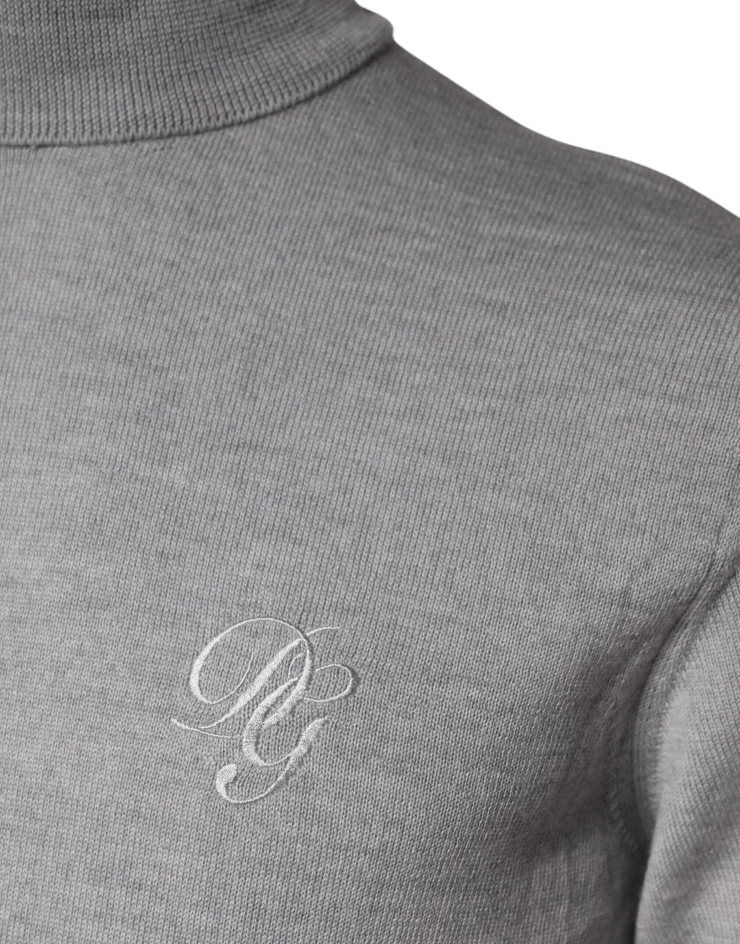 Dolce &amp; Gabbana Gray Wool Knitted Men Pullover Sweater