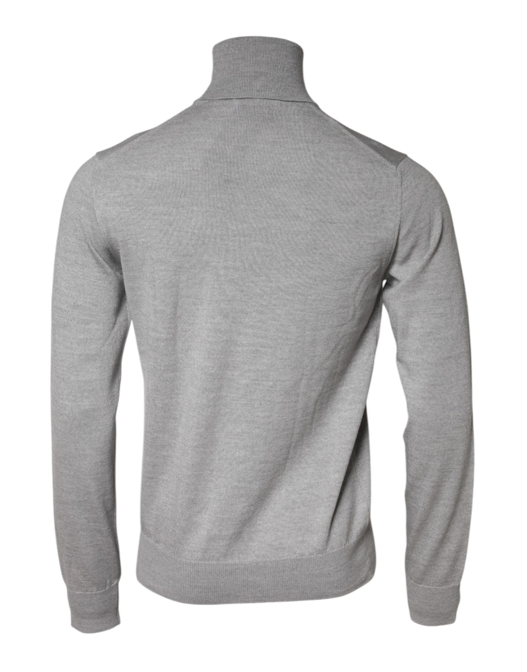 Dolce &amp; Gabbana Gray Wool Knitted Men Pullover Sweater