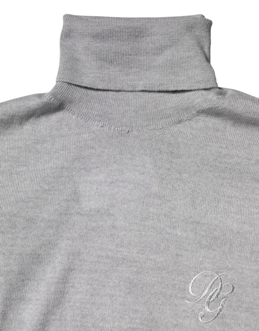 Dolce &amp; Gabbana Gray Wool Knitted Men Pullover Sweater