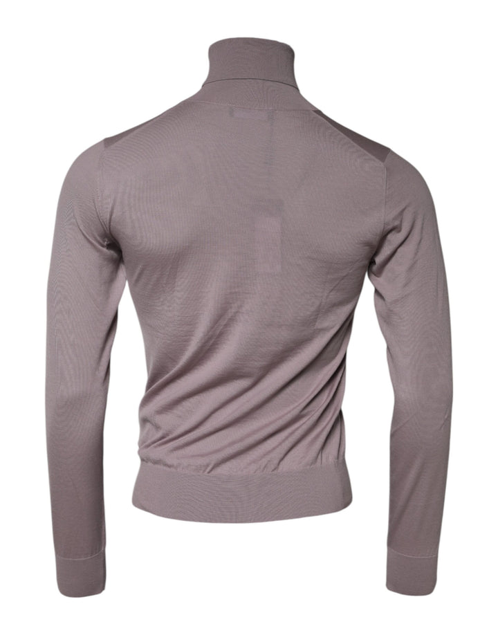 Dolce &amp; Gabbana Brown Cashmere Knitted Men Pullover Sweater