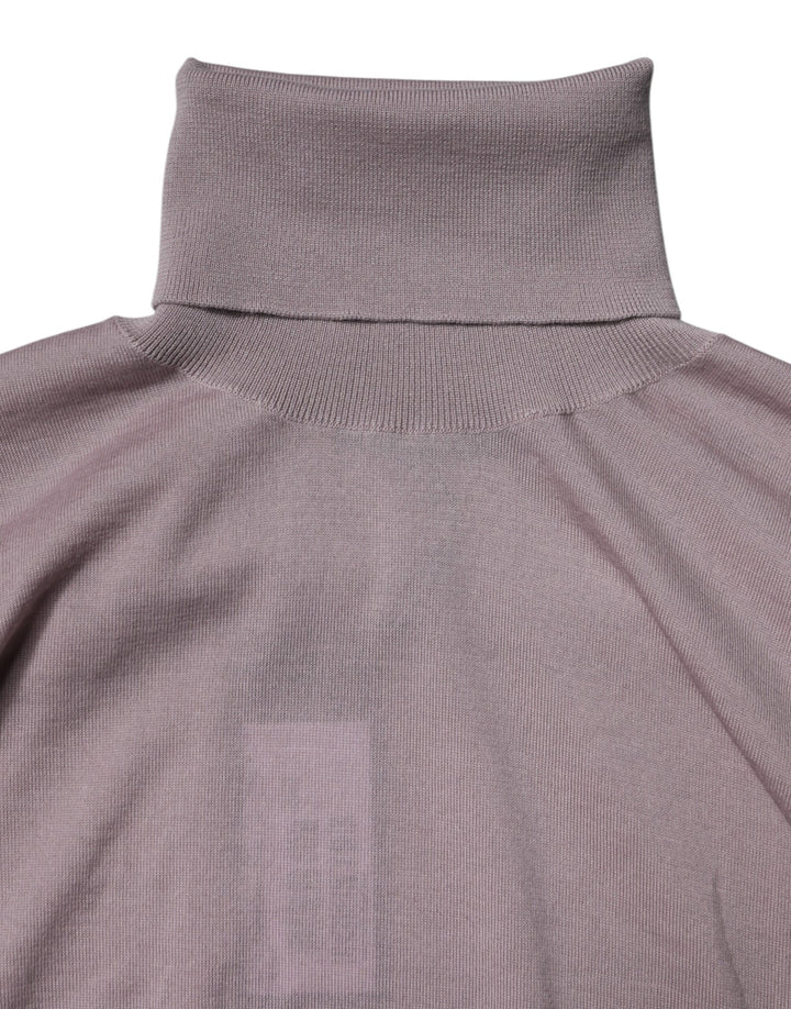 Dolce &amp; Gabbana Brown Cashmere Knitted Men Pullover Sweater