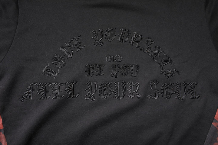 Dolce &amp; Gabbana Black Embroidered Crew Neck Pullover Sweater