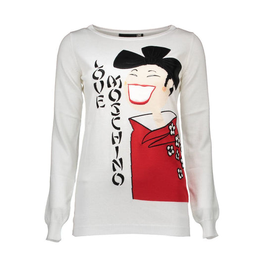 Love Moschino White Other Fibres Sweatshirt