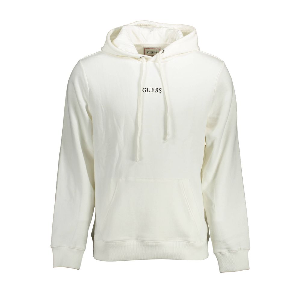 Guess Jeans White Organic Cotton Men's Hoodie