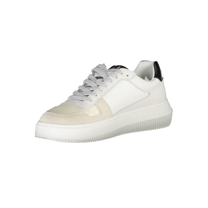 Calvin Klein Bianco Leather Women Sneaker