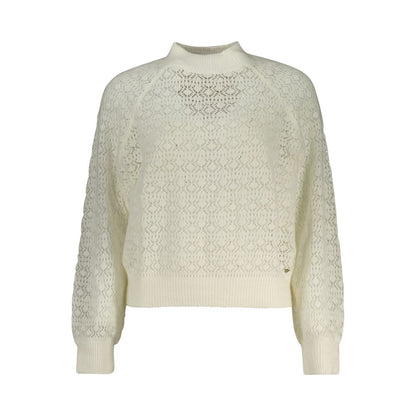 Guess Jeans Bianco Wool Women Sweater